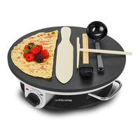 Electric Crepe Pancake Maker 13 Inch Adjustable Temperature 1200W Andrew James