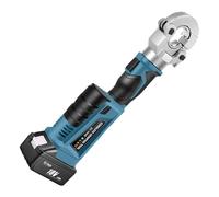 Electric Crimping Tool, 330° Rotating Head & Multi-Size Dies, Full Copper Motor & High-Temperature Heat-Treated Dies, 18V Lithium Battery & Easy-Change Die Port Blue