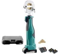 Electric Crimping Tool, Rechargeable Hydraulic Crimper with 11 Dies and LED Display, Portable Handheld Tool for Efficient Cable Crimping