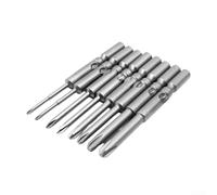 Electric Cross Screwdriver Bit PH00 PH0 PH1 Magnetic Design with 6mm Round Shank for 802 Electric Screwdriver and General Use in Power Tools (6x60x2.0PH0)