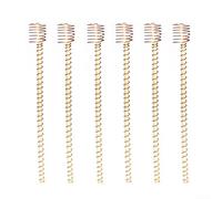 Electric Cultivation Stakes 12 Inch Copper Coil Set for Plant Growth - Wooden Garden Stake Support for Indoor Pots & Outdoor Beds - 6pcs