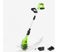 Electric Cultivator with 20V 4000Mah Battery, Cordless Rotavator, Rechargeable Battery And Charger, 97-127Cm Adjustable Handle, for The Garden, Vegetable Plots,2.7Kg
