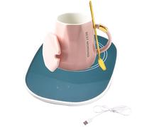 Electric Cup Heater - Mug Heating Pad, Heated Cup Plate, Rechargeable Cup Heater | Coffee Mug Warmer Plate, Hot Beverage Heating Pad, Cup Warmer for Hot Drinks, Cup Heater Warmer for Coffee Milk