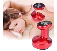 Electric Cupping Therapy Machine, Electric Scraping Instrument with 10 Stainless Steel Beads, 9 Suction Gears/ 30℃ To 55℃, for Improve The Whole Body Metabolism