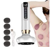 Electric Cupping Therapys Set, Smart Cupping Therapys Massager, 12 Grade Temperature Cellulite Massager, Electric Vacuum GuaSha Tool, Smart Dynamic Cupping Device Cellulite Massager for Body