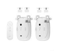 Electric Curtain Opener With Remote Control For Roman Rod U-Rail I-Rail Automatic Motorized Track System 4000MAh Battery Powered, Up To Six Months Per Charge, Smart Home(1PC Roman pole)