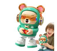 Electric Dancing Bear - Interactive Musical Toy with Lights, Moving Arms and Head, Bright LED Illumination, Adorable Expression, Fun Dance Rhythm with Soft Melody | Entertaining Companion for Kids, Gi