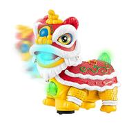 Electric Dancing Lion Toy - Chinese Lion Dance Toys, Chinese Dragon Figurine | Electric Lion Dance With Lights And Music, Funny Shaking Heads Lion Dance Toys For Kids, Chinese New Year Decorations