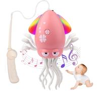 Electric Dancing Octopus Baby Toy, Funny Crawling Octopus Toys with LED Lights and Music, Automatic Obstacle Avoidance Sensor Sound Toys, Interactive Squid Toy for Kids Creative Gifts