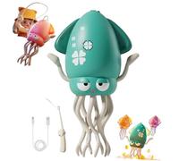 Electric Dancing Octopus Toy, Electric Auto-Avoid Octopus Toys, Crazy 8-Leg Action Octopus, with LED Lights & Music, Smart Obstacle Avoidance (Green)