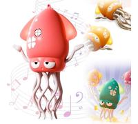 Electric Dancing Octopus Toy, Funny Octopus Toy with Dynamic Sound and Light,Electric Crawling Automatic Obstacle Avoidance Sensor Toys,USB Rechargeable Creative Gift (Pink)