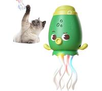 Electric Dancing Octopus Toy, Funny Octopus Toy with Dynamic Sound and Light,Electric Crawling Automatic Obstacle Avoidance Sensor Toys,USB Rechargeable Creative Gift (B-Green)