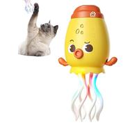 Electric Dancing Octopus Toy, Funny Octopus Toy with Dynamic Sound and Light,Electric Crawling Automatic Obstacle Avoidance Sensor Toys,USB Rechargeable Creative Gift (B-Yellow)