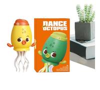 Electric Dancing Toy, Electric Dancing Octopus with Music, Obstacle Avoidance Fidget Fun Cute Animal with Light, for Bedtime, Christmas, Naptime, Boys, Girls, Floor Play, Home