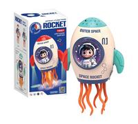 Electric Dancing Toy - Music Rocket Character with Lights, Animated Projector Doll for Children Playtime | Engaging Interactive Gift Idea for Boys Girls Indoor Events Classroom Party Festival Table Fu