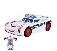 Electric Deformation Robotic Car - Police Toy With LED And Music Creative Interactive Transformation Auto Figure Action Gift For Kids Boys And Girls | R