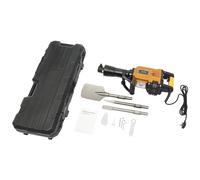 Electric Demolition Jack Hammer 1700W 220V Heavy Duty Breaker with 3 Chisels (Flat/Point/Scraping) Anti-Vibration Handle for Concrete Removal Trenching Patio Demolition Etc