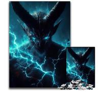 Electric Demon Jigsaw Puzzles 1000 Pieces for Adults Wooden Jigsaw Puzzles Perfect for Family Fun Party Games Birthday Party Favors 1000 PCS(75x50cm)