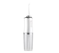 Electric Dental irrigator, 3 Modes 4 Jet Tips Cleaning and Flossing Water Dental, Portable Floss Irrigator for Teeth Cleaning, Gums, Braces, Dental Care White