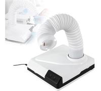 Electric Dental Vacuum Cleaner, 60W Powerful Dust Suction Extractor with Fan and LED Dual Function, 360° Rotatable for Dental Lab and Nail Salon