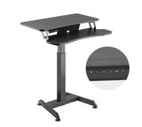 Electric Desk Height Adjustment 72-122cm Sit Stand Workstation Home Office HQ