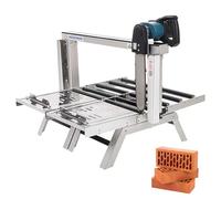 Electric Desktop Brick Cutting Machine, Foldable Brick Pressing Machine with Scale and Roller, Cutting Thickness 0-258mm, Tungsten Carbide Cutter Tip, for Concrete Block