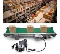 Electric Desktop Conveyor Belt, Adjustable Speed 0-116RPM with Forward, Reverse, Pause Functions, Ideal for Packaging, Production Lines, Home Use