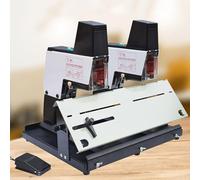 Electric Desktop Stapler, Double-Headed Saddle Stapler, A3 Flat Stitch Sad-dle Binding, 1 to 9 Force Adjustable, Binding Depth 10cm, Jam Protection, Book Binding Machine for Office
