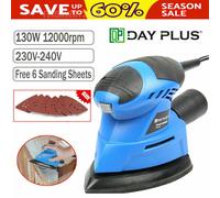 Electric Detail Palm Sander Polishing Sanding Sheets Dust Collection Box Tool