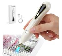 Electric Diamond Art Pen, Electric Vacuum Diamond Painting Pen for Adults, Wireless&Quite, No Wax, Long Battery Life, Light Weight, Ergonomic Design, Diamond Painting Tools for Women Girls