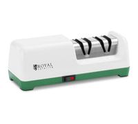 Electric Diamond Knife Sharpener - 2 levels - 20° - white - Royal Catering RCDKS-02