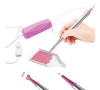 Electric Diamond Painting Pen, Diamond Art Vacuum Pen with Storage Tray, Diamond Art Accessories Tools, Diamond Painting Accessories Tool, Faster DIY Art Pickup Tool Kit (D)