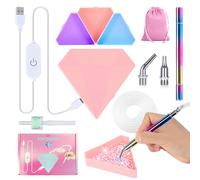 Electric Diamond Painting Pen, Ergonomically Lightweight Diamond Art Vacuum Metal Pen Diamond Painting Kit Accessories Tools, No Need Sticky Wax or Putty for Art Lovers, Adults & Kids