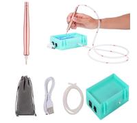 Electric Diamond Painting Pen,Vacuum Diamond Art Painting Pen,Diamonds Art Accessories Tool with Storage Tray,Long-Lasting and Stable-Green USB Plug+Alloy Pen