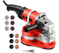 Electric Diamond Polisher Grinder 6 Speeds 90° No-Dead-End Grinding for Concrete Stone Metal Surface Polishing Descaling Thinset Removing