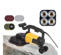 Electric Diamond Polisher Machine, Concrete Floor Grinder with Wheels, 6 Speed Adjustable, 3 Types of Grinding Discs, 3800W Heavy Duty Floor Grinder for Polishing Stone Concrete Surface