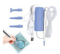 Electric Diamondpaint Pen, Vacuum Diamond Paint Pen, Diamond Paint Tool with Storage Tray, Precision Control, Rechargeable Battery, 15cm, for Beginners, Adults, Children, Crafts, Creations