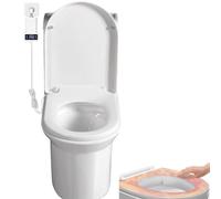 Electric Digital Smart Toilet Seat - Heated Soft Close, Quick Release for Easy Cleaning, Adjustable Temperature 33-48°C, White