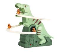 Electric Dinosaur Stair Climbing Toy | Fun Electric Race Track Game With Music | Freestanding Slides For Boys Girls Racing Chasing