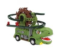 Electric Dinosaur Toy Car Track Set, Interactive Lights and Sounds, Educational Playset for Kids Battery Powered Toy Car Track Set for Children