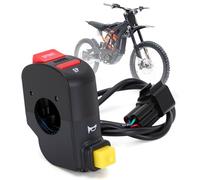 Electric Dirt Bike Handlebar Switch Left Start Switch Assembly for Sur-Ron Surron Light Bee S/X E Bike,Multi-Function Control with Integrated Horn Function
