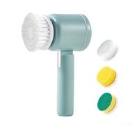 Electric Dishwashing Brush for Kitchen - Rechargeable Waterproof Pot and Pan Cleaning Tool with Automatic Operation, Multi-Function Hand(Three Brush Heads)