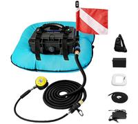 Electric Diving Respirator, Rechargeable Diving Ventilator with 2 * 12600 Mah Battery & Maximum Diving Depth 9M, Portable Underwater Ventilator System for Diving Underwater Photography blue