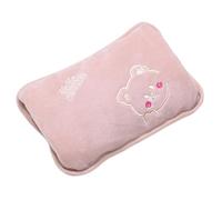 Electric do Water Bottle Rechargeable Fleece, Leak Proof Small, 500w Heating Device, do Water Bottles with Soft Cover for Period Cramps scles Neck Legs Waist Belly Body