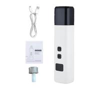 Electric Dog Grinder, 12.5x3x2.6cm, Pet Grooming Tool, Toenail File Trimmer, LED Light for Precise Grooming, Quiet and Safety, Perfect for Home Use, White