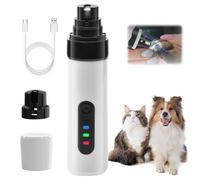 Electric Dog Nail Grinders, 2025 New Silent Groom Pro Nail Grinder, Professional Painless Paws Grooming Products for Dogs, 2-Speed Super Quiet and Low Vibration for Small and Large Dogs (1 Set)