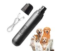 Electric Dog Nail Trimmer, Cats Toenail Trimmer, 5 Speed Rechargeable Pet Nail Grinder for Small, Medium and Large Paws Grooming Tool, 7.09 x 1.38 x 1.18 inches, Multi-Coloured