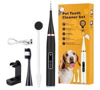 Electric Dog Plaque Remover for Teeth, Pet Teeth Cleaning Product for Tartar & Plaque Off, Pet Teeth Brushing Kit for Dental Care, Upgraded 5 Modes UItras0nci Pet Tooth Cleaner Safe for Dogs and Cats