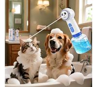 Electric Dog Shampoo Dispenser, Automatic Foam Soap Sprayer Cat soap Dispenser Includes an Extra Magnetic Charging Cable (2 in Total), Shampoo Foamer for Multi-Surface Cleaning (Kitchen/Bath) & Pets