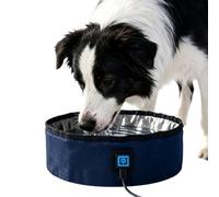 Electric Dog Water Bowl USB Powered Pet Bowl with Large | Heated chicken waterer and dog bowl for puppies kittens rabbit patio garden